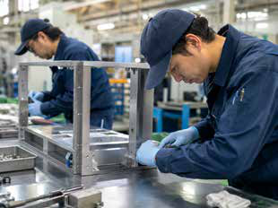 組立・仕上げ作業の様子